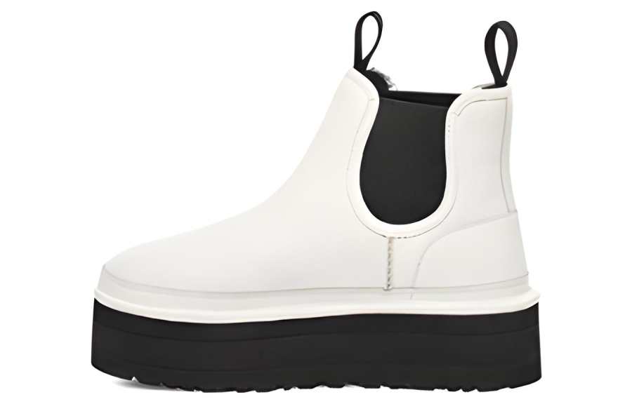 UGG UGG Neumel Platform Chelsea Boot 'Pebbled White' Women's