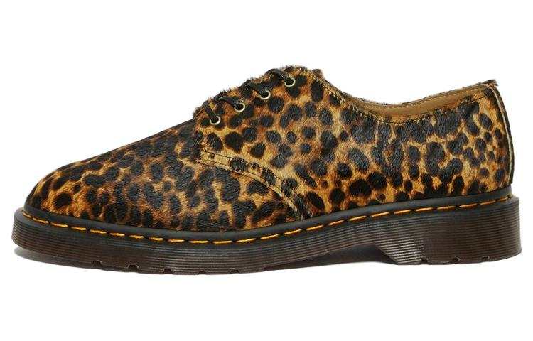 Dr.Martens Dr. Martens 1461 Smiths Hair On Leopard Print Dress Shoes 'Brown'