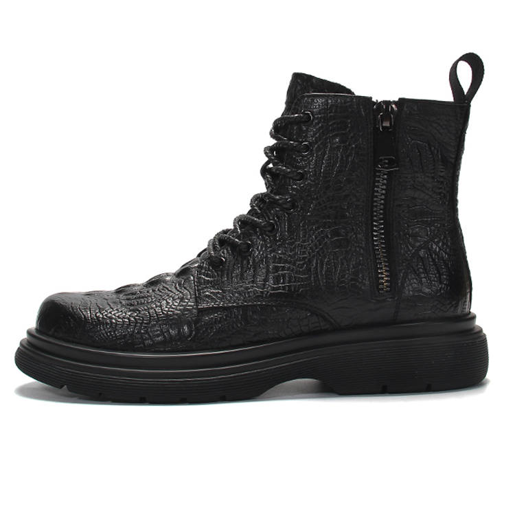 YEDANI YEDANI Knee High Combat Boots 4cm Men's Black