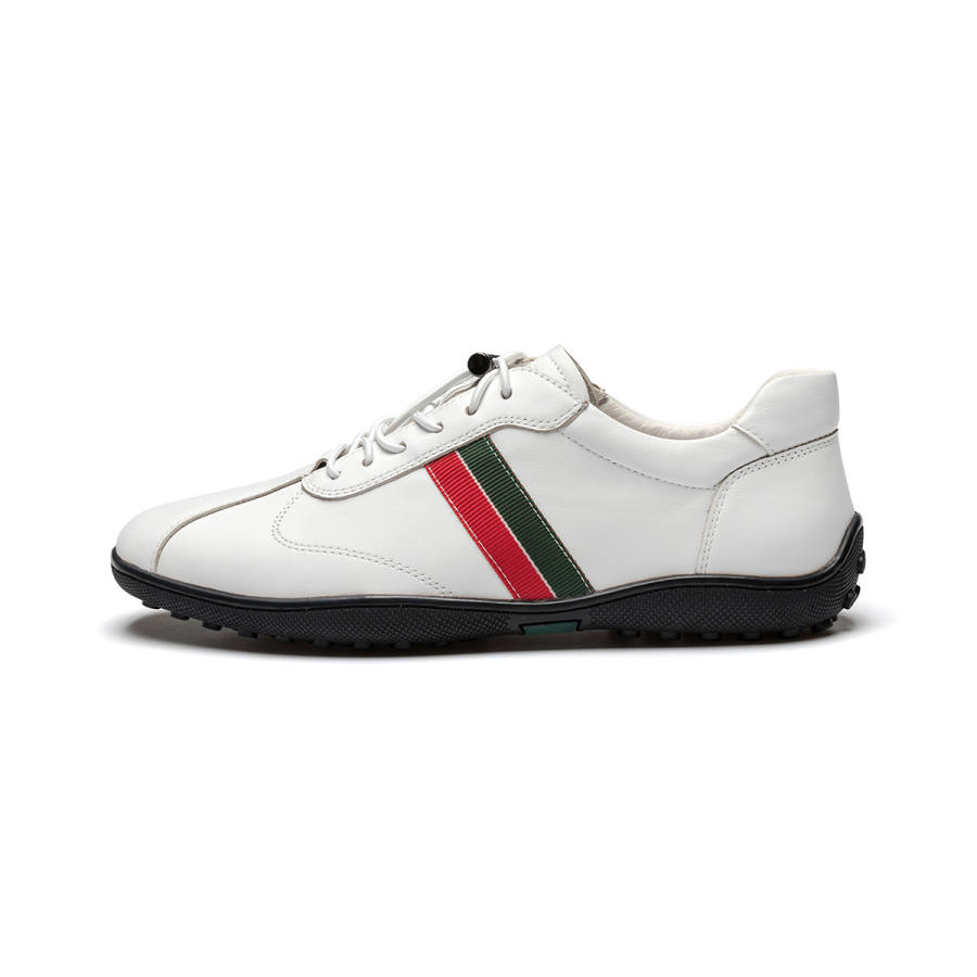 J.BENATO Cow Leather Men's Casual Shoes Men's White