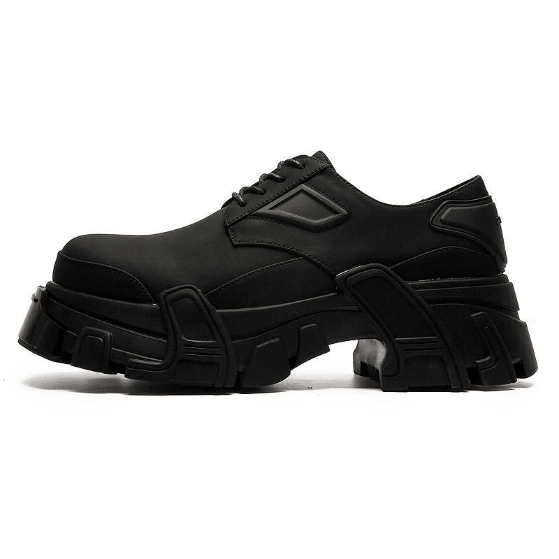 KAQIAODI Microfiber Leather Casual Shoes Men's Black