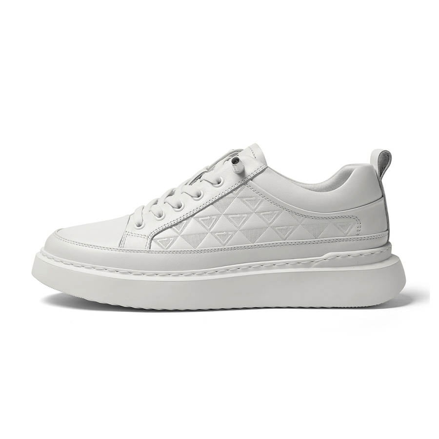 VOLO White Sneakers Breathable Abrasion Resistant Cushioning Height Increasing