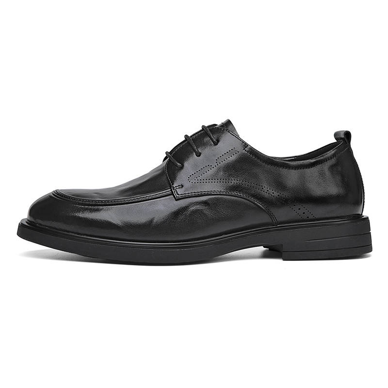 SEPTWOLVES Top Grain Cow Leather Dress Shoes Men's Black