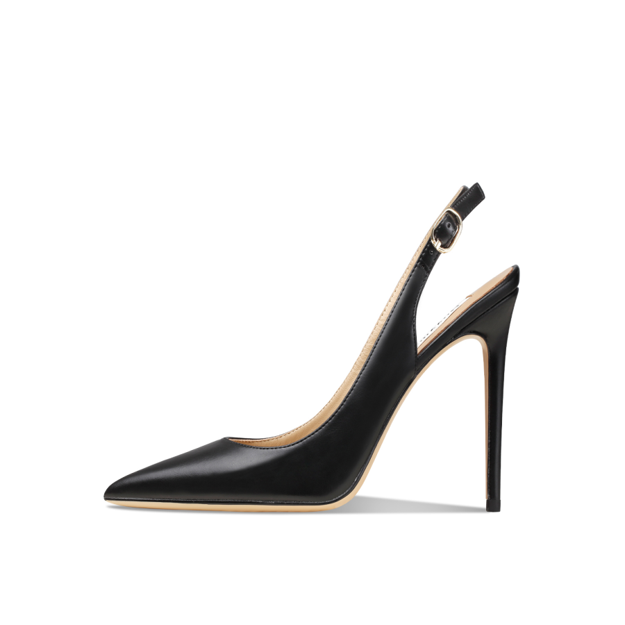 Siwei Siwei Sheep Suede Slim Heel High Heels Women's Black