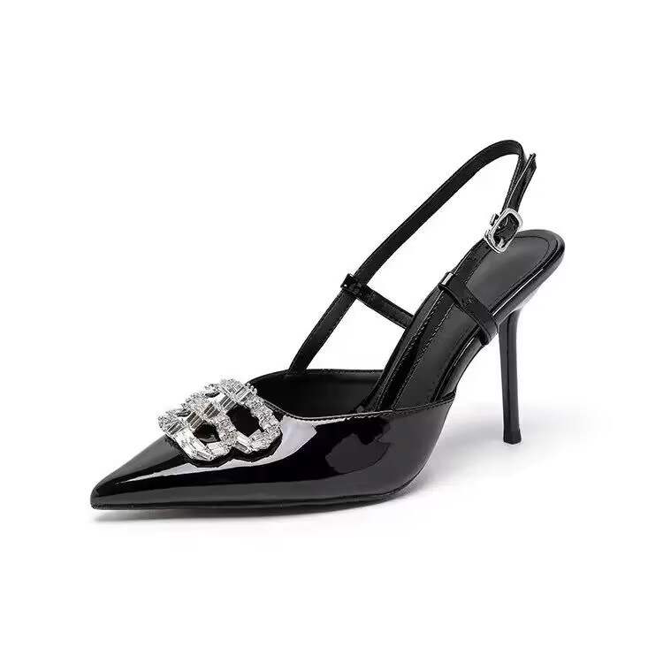RoseDoris Patent Leather High Heels Women's Black