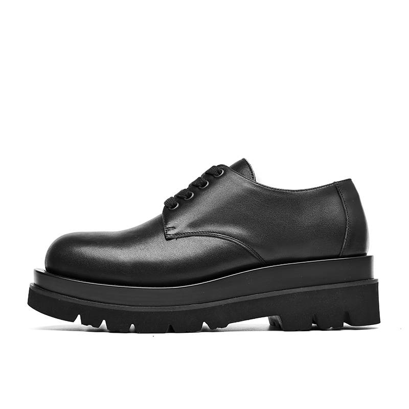 LUOMAIKE Cow Split Leather Casual Shoes Men's Black