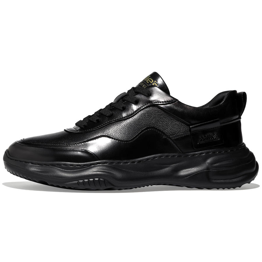Millies MILLIE'S Cow Leather Low top Chunky Sneakers Men's Black