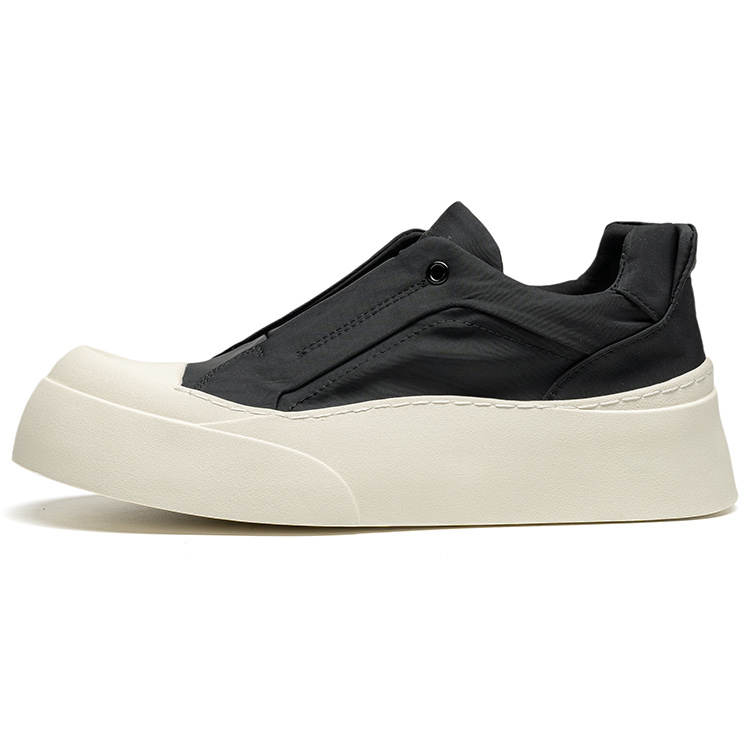 LEAVELAND Fabric Low top Skateboard Shoes Men's Black