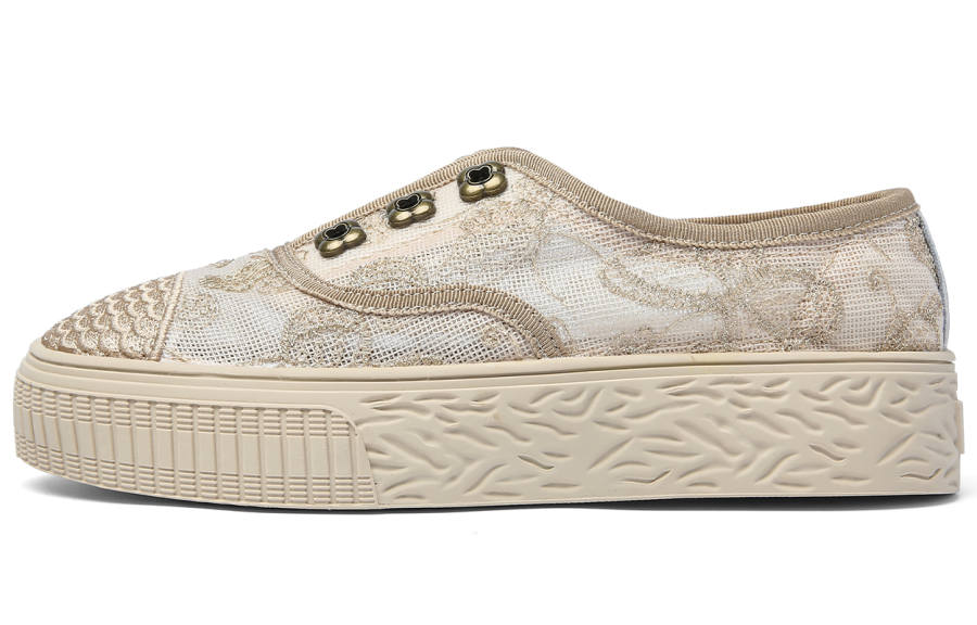 Mulinsen Espadrilles Fabric Women's Casual Shoes Approx. 3.5cm Women's