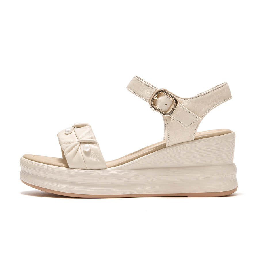 Spider King Sheepskin One Strap Sandals Women's