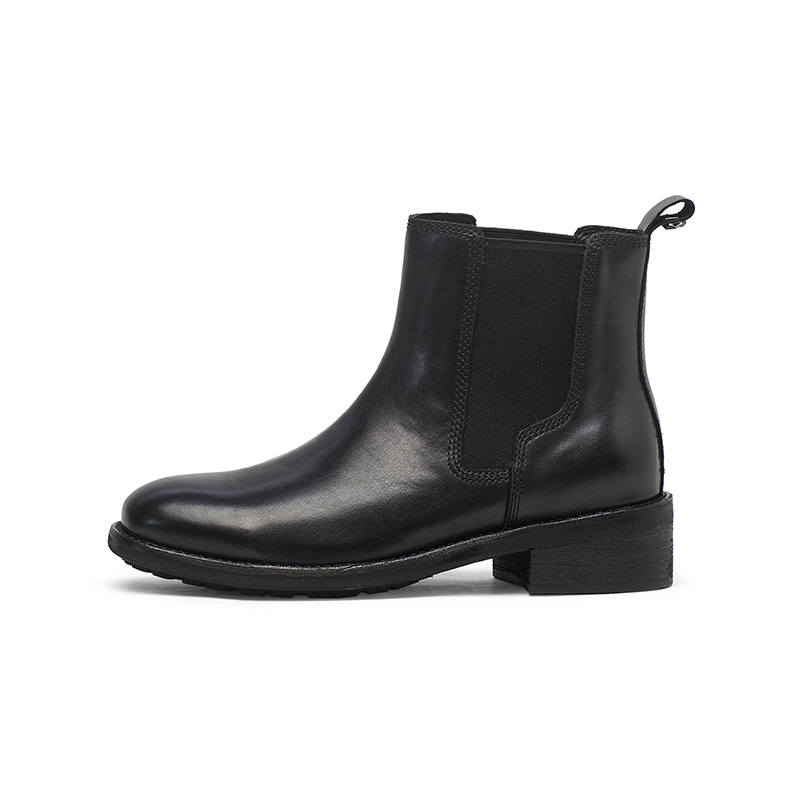 Coup De Foudre Cow Leather Short Chelsea Boots 4cm Women's