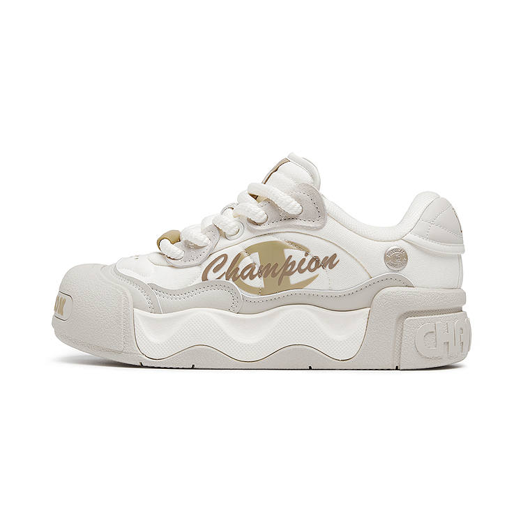 Champion Low Sugar Puffy Shoes Synthetic Leather, Textile Balance Low top Skateboard Shoes Men's