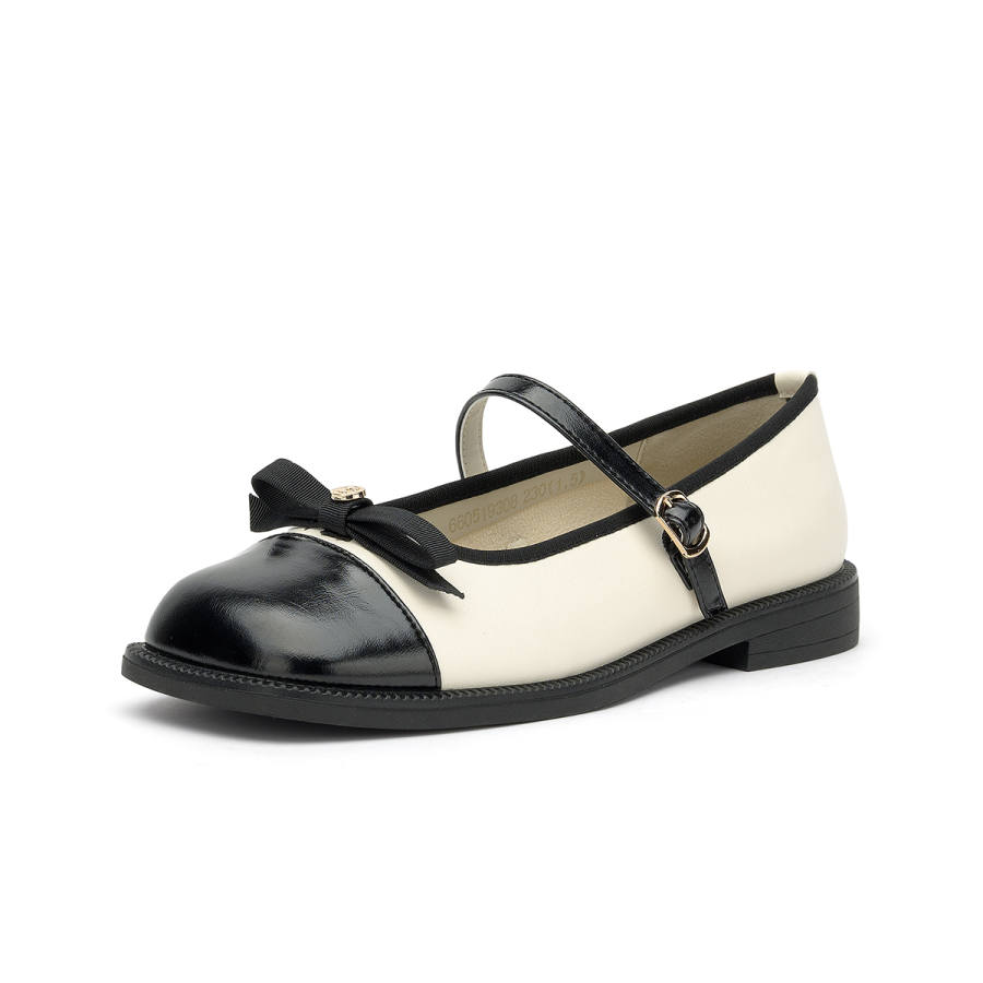 GEMEIQ Synthetic Leather Chunky Heel Mary Jane Shoes Women's