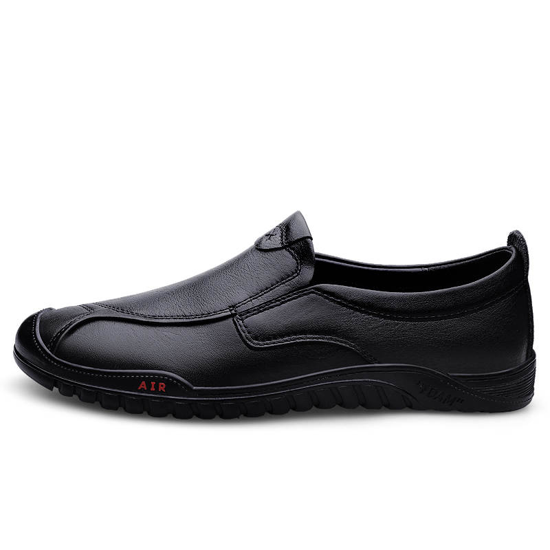 XIMO BULL Casual Leather Shoes Men's Low Top Black/Brown