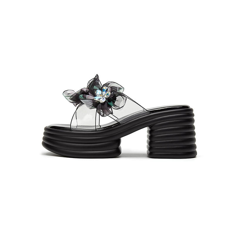 DAPHNE DAPHNE Slide Slippers Women's Black
