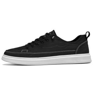 Rich Birds Slip Resistant Abrasion Resistant Low top Skateboard Shoes Men's Black