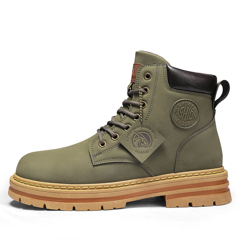 HUANAI HUANAI Combat Boots Unisex Yellow