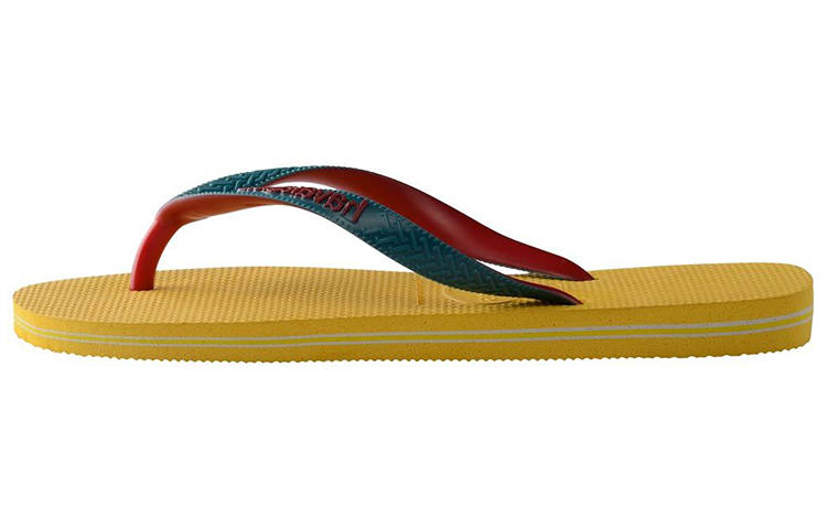 Havaianas Top Mix Rubber Sole Flip Flops Unisex Gold