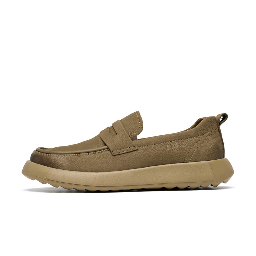 C°BANNER Cow Leather Men's Casual Shoes Men's Khaki