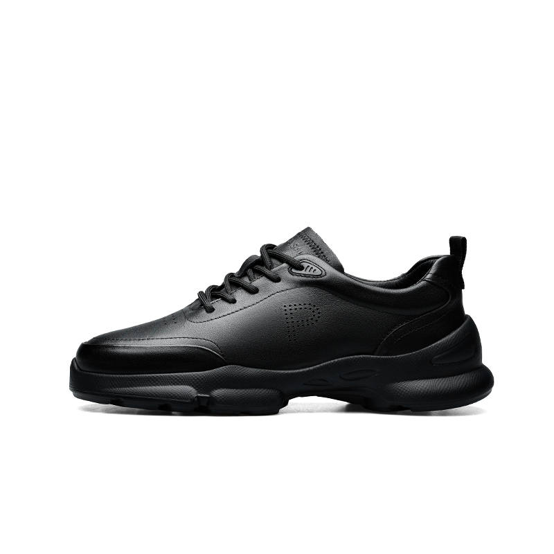 PARDASAUL Cow Leather Casual Shoes Men's Black
