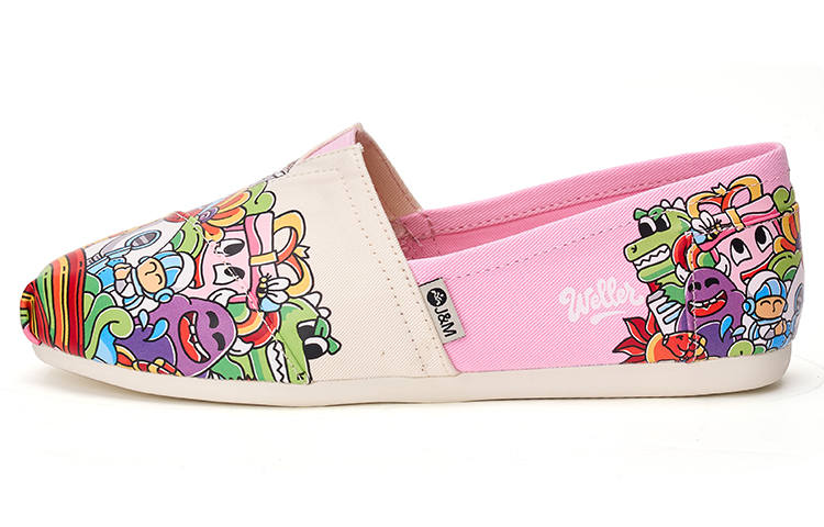 Joy&Mario Fabric Casual Shoes 1.5cm Women's