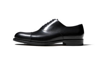 TRUFFAUT Groom Wedding Shoes Cow Leather Dress Shoes Men's Black