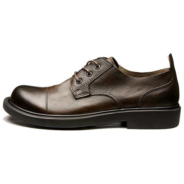 Brounvanm Top Grain Cow Leather Men's Shoes Men's