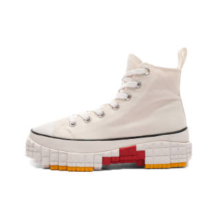 Ccilu Building Blocks Shoes Lightweight Height Increasing High top Canvas Shoes Unisex GREENPLAX