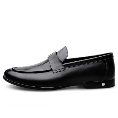 CKVUSAMG Top Grain Cow Leather Dress Shoes Men's Black