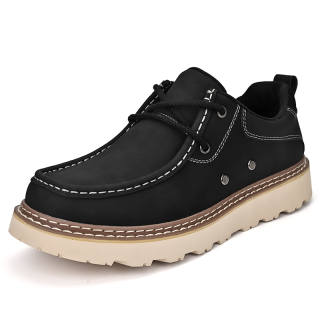 Laoks Cow Split Leather Low top Casual Shoes Men's