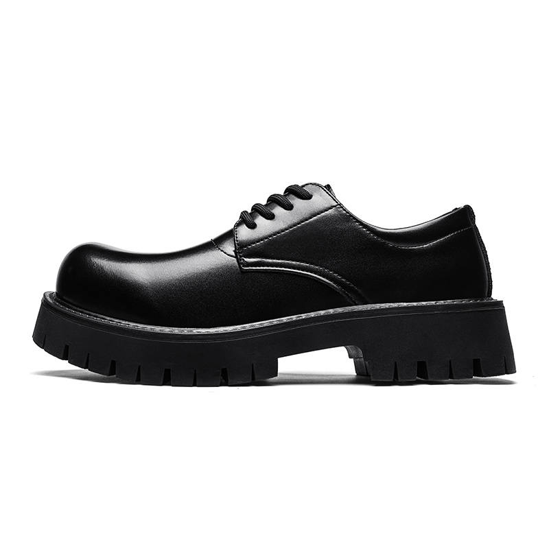 CITONGXIANSHENG Microfiber Leather Casual Shoes Unisex Black