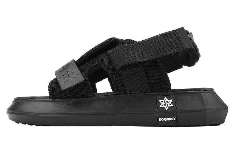 NORVINCY Luxury Streetwear Seaside Sports Hook and Loop Beach Sandals Unisex