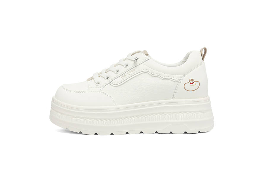 HLA Low top Skateboard Shoes Women's Beige Apricot