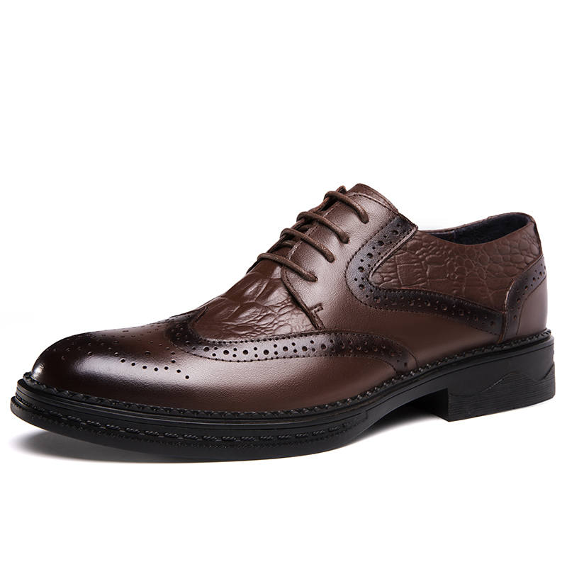 XIMO BULL Top Grain Cow Leather Dress Shoes Men's