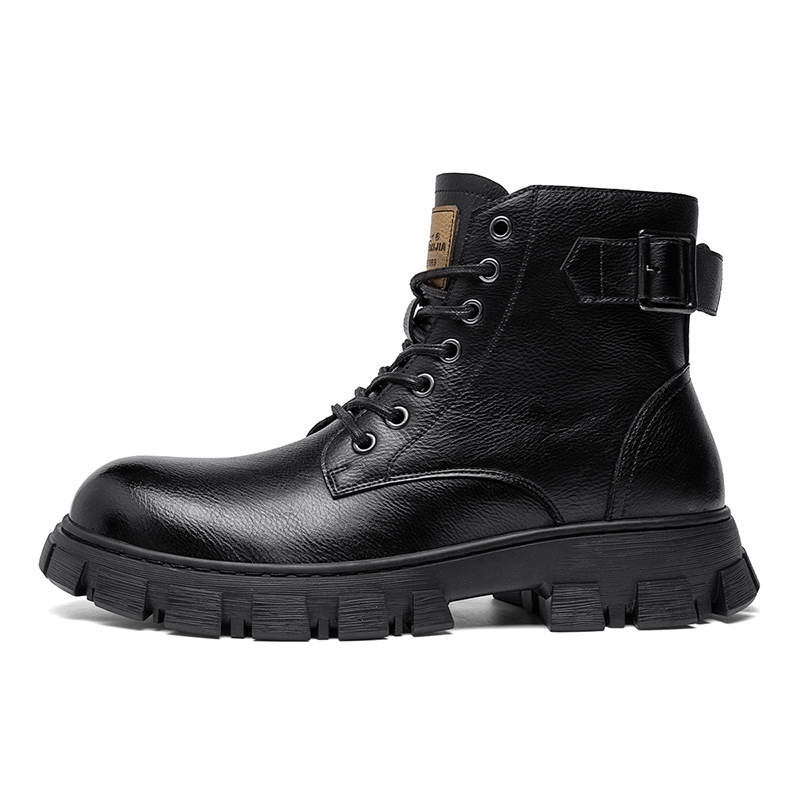 G.N.SHIJIA Short Combat Boots 4cm Men's