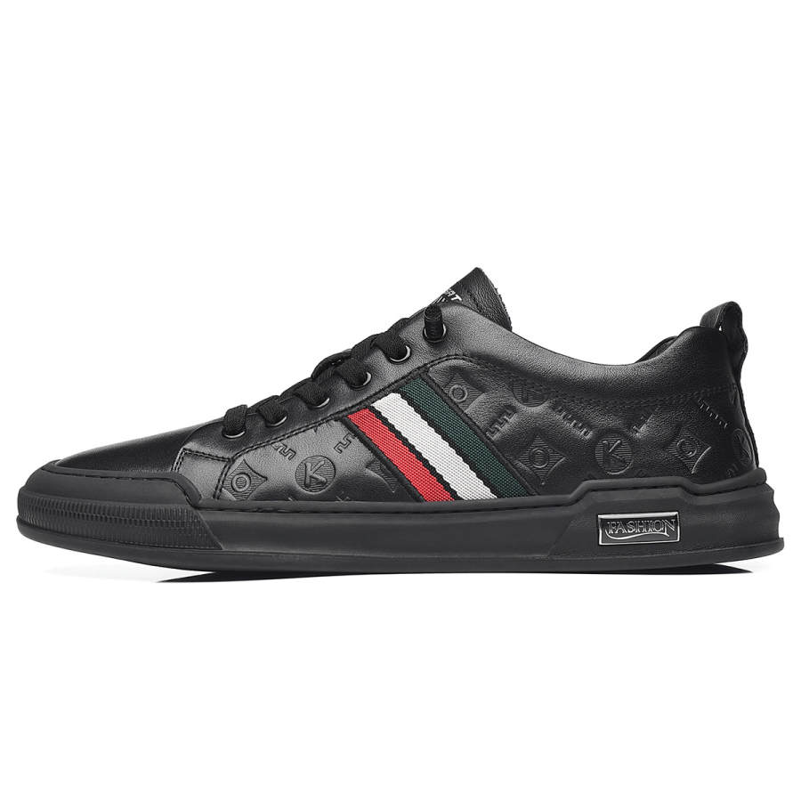 ST&SAT ST&SAT Cow Leather Low top Skateboard Shoes Men's White Black