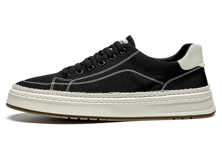 LEAVELAND Breathable Low top Canvas Shoes Men's