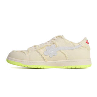 WATER THE PLANT Low top Skateboard Shoes Women's Beige Yellow
