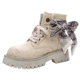 XUANBAHUI Fashion Trend Combat Boots Women's