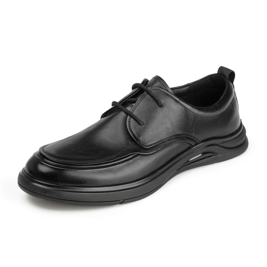 AOKANG Top Grain Cow Leather Casual Leather Shoes Men's Black