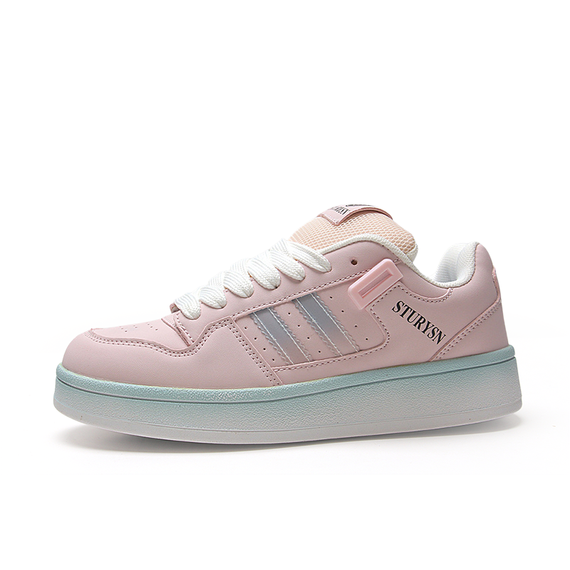STUR YSN Wear resistant And Lightweight Low top Skateboard Shoes Unisex Gradient Pink