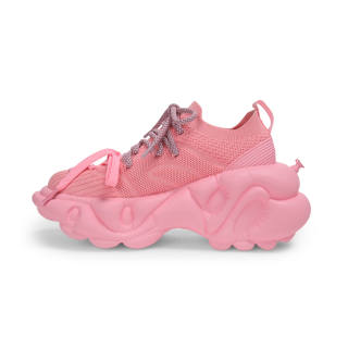 Z COSMOS ZERO COSMOS Fabric Breathable Height Increasing Low top Chunky Sneakers Unisex Pink