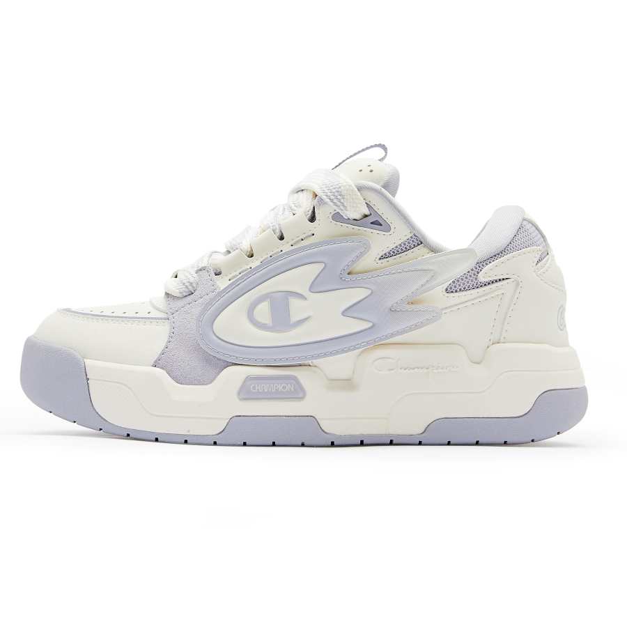 Champion Low top Skateboard Shoes Unisex White Purple
