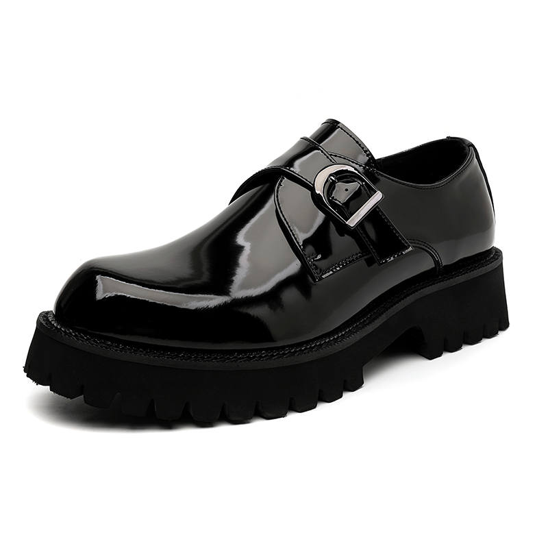 KAQIAODI Casual Leather Shoes Men's Low Top Brown, Black