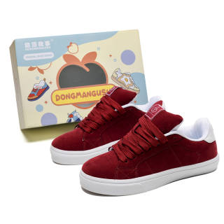 DONGMANGUSHI Low top Skateboard Shoes Unisex Burgundy Box Included