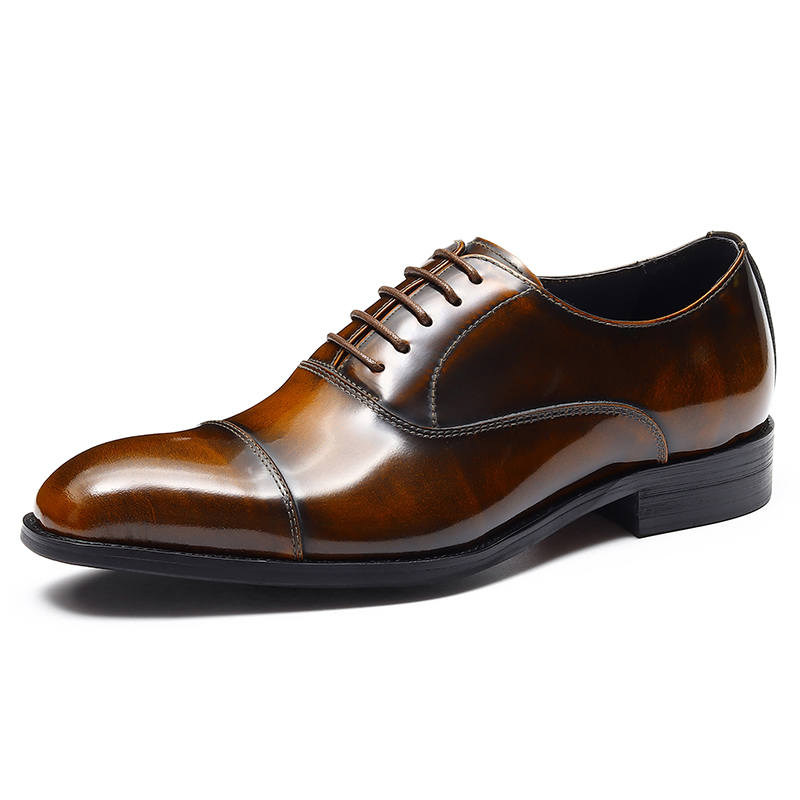 ASTON M.JAZZ Top Grain Cow Leather Dress Shoes Men's
