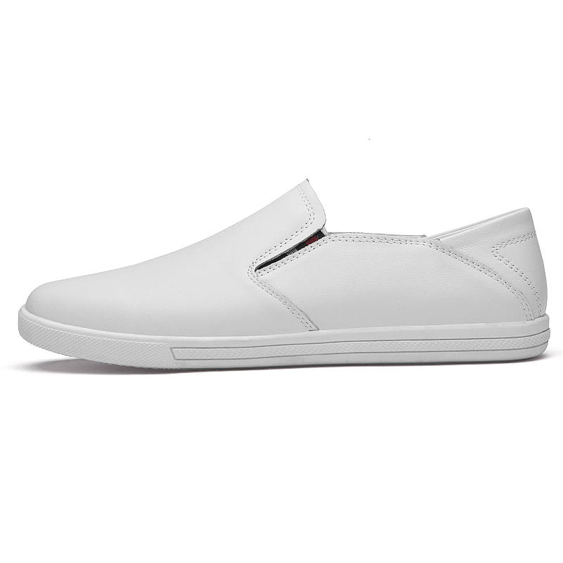 CKVUSAMG Cow Leather Casual Shoes Men's White