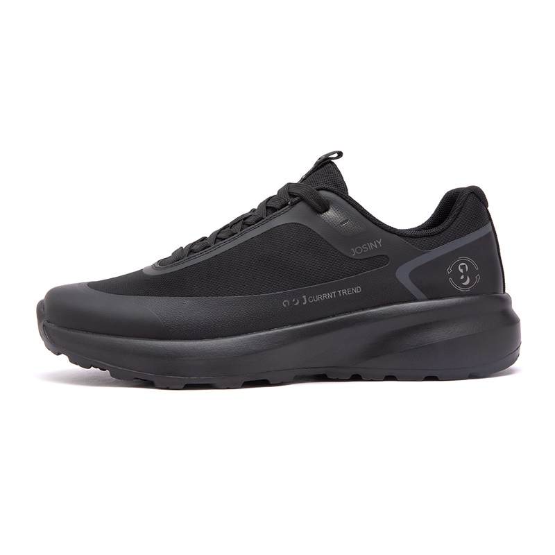 JOSINY Black Warrior Fabric Breathable And Lightweight Low top Casual Shoes Men's Black