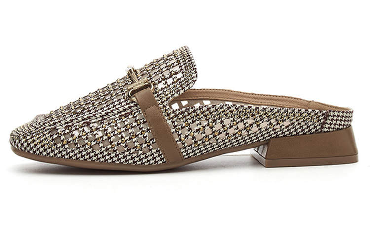 DAPHNE DAPHNE Fabric Closed Toe Slippers Women's