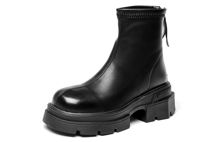 SEMIR Pu Versatile Trendy Fleece Lined Ankle Boots 6.5cm Women's